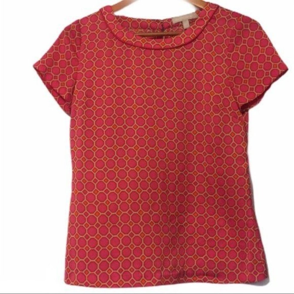Banana Republic Retro Geometric Mod Blouse